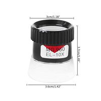 HoHome 10X Monocular Magnifying Glass, Loupe Lens Map Eye Magnifier Jewelry Repair Tool