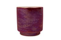 Paddywax Candles Glow Collection Scented Soy Wax Blend Candle in Iridescent Ceramic Pot, Medium- 17 Ounce, Cranberry & Rosé