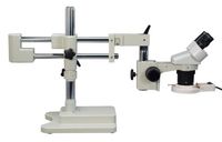 OMAX 20X-40X-80X Binocular Dual-Bar Boom Stand Stereo Microscope with 8W Fluorescent Ring Light