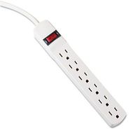 INNOVERA 73315 Six-Outlet Power Strip, 15-Foot Cord, 1-15/16 x 10-3/16 x 1-3/16, Ivory