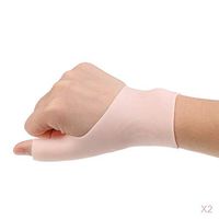 Bonarty 2 x Silicone Thumb Wrist Support Glove Tenosynovitis Spasms Compression Brace for Arthritis, Joint Pain, Tendonitis, Sprains, Hand Instability, Sports