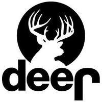 Deer Jeep Logo PREMIUM Decal 5 inch White | Hunting | Buck | Uncle Si | Huntin & fishin | Redneck | Outdoors | car truck van laptop macbook bumper sticker