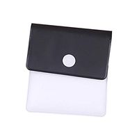 10pcs Pocket Ashtray Mini Ashtray Pocket Ashtray Table Ashtray Bag in The Funky Bag - Fireproof PVC - Odorless - Portable Compact (Black)