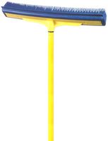 Smart Broom 1600YS 16" Multi-Purpose Squeegee Broom Smart Broom 16in Multi-Purpose Squeegee Broom with Telescoping Handle in Blue/Yellow, (Pack of 1)