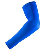 1Pair Flexible Basketball Arm Sleeves Brace Lengthen Armguards Sunscreen Sports Protective Forearm Elbow Pad Sleeve Arm Warmers,Blue,M