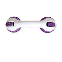 XIHAA Shower Handle with Strong Hold Suction Cup for Safety Grab in Bathroom,Tub, Shower, Toilet Handrail Bath Aids to Assist Elderlies and Toddlers (2Pcs),Purple