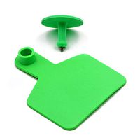 M.Z.A Blank Ear Tags for Cattle Ear Tags Green Livestock Ear Tags for Cows Hogs Sheep, 100 Pieces