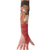 QG ZZX Happy Mermaid Unisex Compression Arm Sleeves UV Protection Performance Arm Sleeve - for Outdoor Sports Baseball,Basketball,Football (1 Pair)