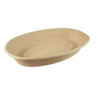 World Centric's Compostable 24 Ounce Plant Fiber Burrito Bowls (Bowls only: lid not included) (Package of 100)