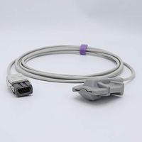 Compatible Ohmeda TS-SA3-MC Trusat Spo2 Sensor Adult Soft 9.8 ft 9 Pins Connector