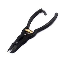 LAJA IMPORTS Heavy Duty Black&Gold Nail Clipper Nipper for Diabetic,Thick Toe Nails,Curved Blades