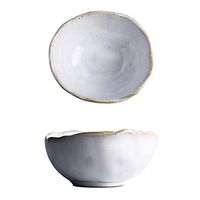 Bowls Fruit Salad Bowl Home Ice Cream Cooking Dinner Party Dessert Soup Ceramic Breakfast Cereal Creative Ramen And Dining (Color : 220ml-white, Size : 11105cm/4.3in)