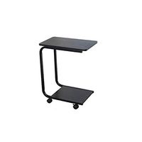 LMDZ Tray Table Sofa Side Bed Table Portable Desk with Wheels Laptop Cart
