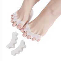 Gel Toe Separator Silicon Toe Spacers Pack of 2 Pairs Corrective Toe Stretchers Used for Sports Yoga Practice & Running for Men and Women Bunion Spreader