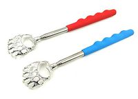 Poyiccot Telescoping Self Back Scratcher, Bear Claw Back Itching Scratchers Expandable Back Scratchers, Set of 2 Pieces Multicolor Retractable Backscratcher