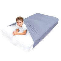 Sensory Bed Sheet for Kids Full Size Compression Alternative to Weighted Blankets - Help Increase Calm and Comfort - Breathable, Stretchy, Adjustable (Gray, Full)