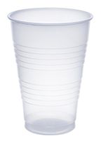 Dart Y14 14 oz Trans Ribbed Wall PS Cup (Case of 1000)