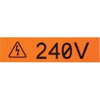 Panduit T024X000VPC-BK Vinyl Tape,  0.24" W x 25' L, Black on White