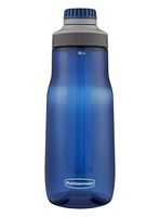 Rubbermaid Leak-Proof Chug Water Bottle with Blue Ice Stick, 32 oz, Nautical Blue