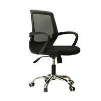ZLFLD Office Chair Hospitality Chair Back Student Chair Back Supporting Waist Chair Staff Chair Back Office Chair Conference Chair Back Multi-Functional Chair Back Office Chair (Color : Black)