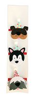 Cute Dog Themed Embellished Felt Gift Toppers with Elastic Bands