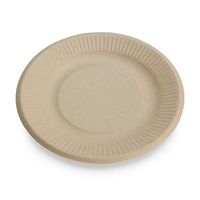 Earth's Natural Alternative ECOP001pk125 Wheat Straw Eco-Friendly, Compostable Plant Fiber 6" Plate, 125 Count
