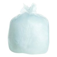 FlexSol BR2433M High-Density Can Liners, 24 x 33, 15-Gallon, 8 Micron, Clear, 50/Roll