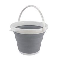 Sutekus Collapsible Bucket Portable Folding Bucket 10L, Grey