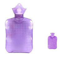 750ML Classic PVC Cold or Hot Water Bottle with Soft Plush Cover, 22