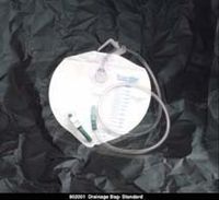 BARDIA Closed System Drain Bag - Swivel Hanger with Flexible Hook - Each