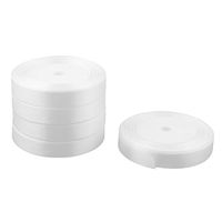 uxcell Festival Party DIY Material Gift Wrap Packing Ribbon Roll 25 Yards 1.5cm Width 5pcs White