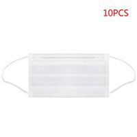Aoaoingy 10 Pcs 3 Ĺayѐṙs Ḟacѐ Мaѕḱs Prevent Droplet Transmission Waterproof Νọṇ-ẇọѵѐṇ Εaṙlọọṗ Ḟacѐ Мọụṫḣ Мaѕḱ