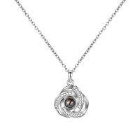 Peigen I Love You Necklace 100 Languages - Long Love Necklace for Women & Girls, 100 Ways to Say I Love You