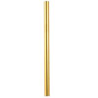 Stainless Steel Straws, Rainbow Colored Straws, Iuhan Reusable Ultra Long 8.46 inch Drinking Metal Straws for Tumblers Rumblers Cold Beverage (Gold)