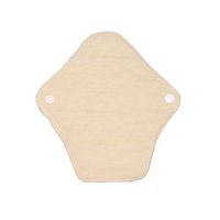 Luckypads Certified Organic Cotton Washable Reusable Panty Liners Environment-Friendly, Solution for Uncertain Periods (Brown)