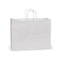 Vogue White Kraft Paper Bags 25 Pk 16x6x12-1/2"