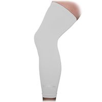 COOLOMG 1PCS Sport Football Basketball Cycling Stretch Leg Knee Long Sleeve, White, Large