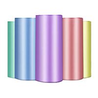 Freeby Small Trash Bags, 4 Gallon Garbage Bags Thin Material for Office, Home Waste Bin, Kitchen, 150 Counts 5 Color (Multicolor)