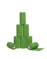 HealiT SafeGrip™ Cohesive Bandage 4inch-Wide Self-Adhering Performance Athletic Wrap Medical Tape, Flexible Breathable, Sports Tape Ideal for Stretch Ankle Sprains, Swelling, Wrist - Green - 8 Pack