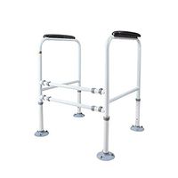 Wenhui Adjustable Height Bathroom Safety Toilet Rail Stand Alone Handrail Frame Suction Cups for The Elderly and The Pregnant Weak Patients Disabled Postoperative Safe Support