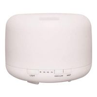 Pure Essential Oil Works Serenity LED Ultrasonic Aroma Diffuser, Diffuses Essential Oils with Cool Mist, Adjustable Mist Options, Four Time Setting Options, Auto Shut-Off and Seven LED Light Colors