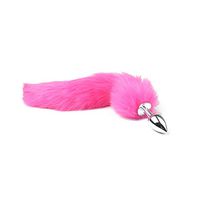 zhangwei Metal Amal Plug Back Mass`Agers Balls with Faux Fur Tail Adult Couple Play Six-Toys