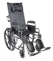 McKesson Reclining Wheelchair Steel 18"W x 16"D 146-SSP18RBDDA