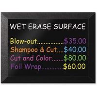 BI-Silque White-Erase Board, 36"x24", Black (BVCMM07151620)