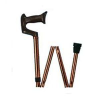 Adj. Bronze Folding Cane w/York Handle, Each