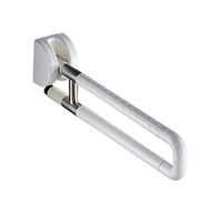 Guo shop Wall Mounted Bathroom Toilet Folding Handrail Disabled Elderly Safety Handrail, Handrail Sitting Up Flip Up Toilet Safety Frame Rail, Folding Handicap Swing Grab Bar (Color : White)