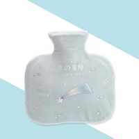 Healifty Classic Rubber Bottle Silicone Water Bag (Green)