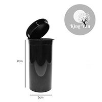 12 PCs Black 13 Dram PHILIPS RX Pop Top Bottle Vial Medical Pill Box Herb Containers