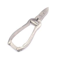 LAJA IMPORTS Professional Quality Stainless Steel Pedicure Toe Nail Nipper with Barrel Spring and Back Lock. Heavy Duty Nail Clipper Perfect for Tough TOENAILS.