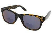 Style B10 Retro Look Mirror Lens Bifocal Sunglasses With Sunglass Rage Pouch (Tortoise Frame-Gray Lenses, 1.25)